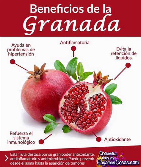 Beneficios De La Granada Manzana Naranja Pomelo Mango Arandanos Hola Siguenos En Facebook Y