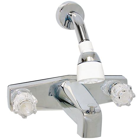 Valterra Pf214349 Plastic Two Handle 8 Tubshower Diverter Faucet With