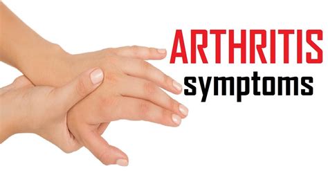 8 Early Signs Of Arthritis Arthritis Symptoms Youtube
