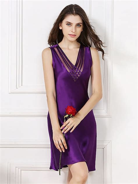 19 momme sexy deep v neck silk nightgown [fs063] 89 00 freedomsilk mulberry silk store