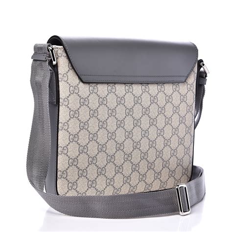 Gucci Gg Supreme Monogram Messenger Bag Grey 536846