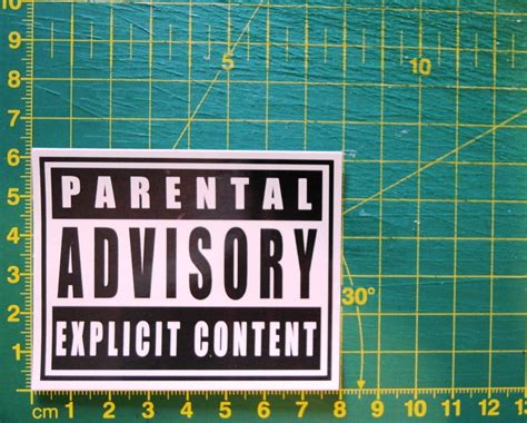 Parental Advisory Explicit Content Sticker Decal On Luulla