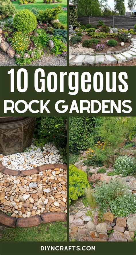 10 Gorgeous And Easy Diy Rock Gardens River Rock Garden Easy Garden