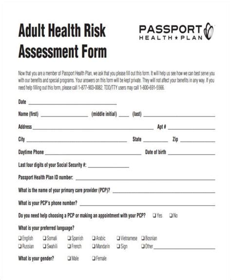Medicare Health Risk Assessment Form Fill Online Vrogue Co