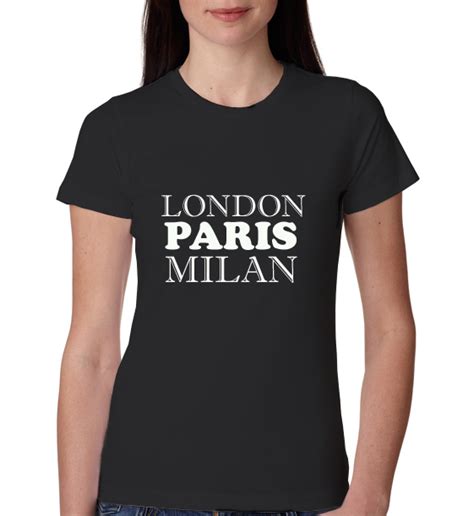 London Paris Milan Womens T Shirt