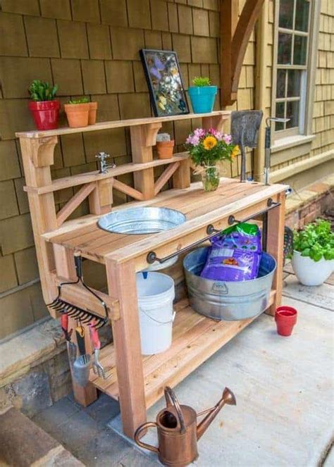 How To Make Your Own Garden Potting Table