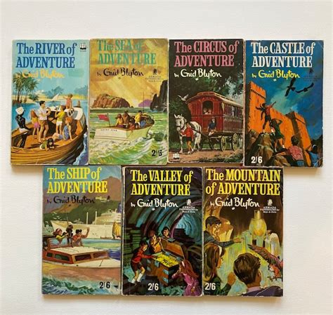 Rare Enid Blyton Adventure Series Armada Books 1960s Etsy Uk