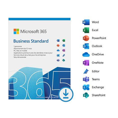 Microsoft 365 Business Standard Licence 1 An 1 Utilisateur A