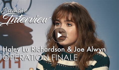 Operation Finale Interview Haley Lu Richardson And Joe Alwyn