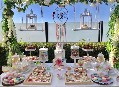 It doesn't get more boho than this outdoor party. Outdoor Bohemian Chic Party - Birthday Party Ideas & Themes