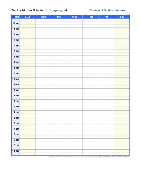 Printable Daily Schedule Template From Thirty Handmade Days Schedule