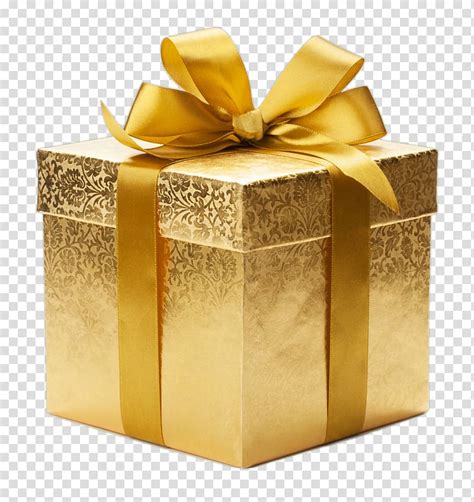 Gold T Box T Wrapping Paper Box T Transparent