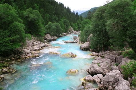 Soča River In Bovec Slovenia Stock Image Image Of Valley Slovenia