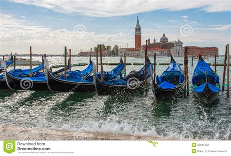 Gondolas In Venice Stock Photo Image Of Lagoon Italy 40511632