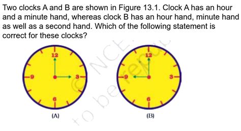 The Minute Hand Of A Clock Overtakes The Hour Hand At Intervals Of