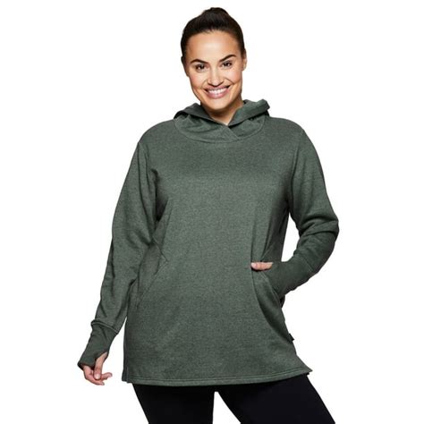 Rbx Rbx Active Womens Plus Size Hoodie Tunic Sweater