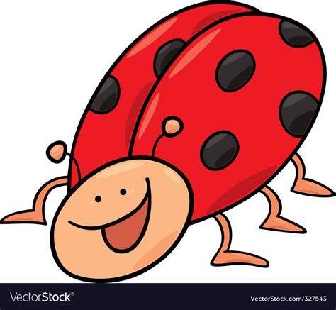 Funny Ladybug Royalty Free Vector Image Vectorstock