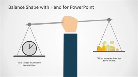 Balance Shape With Hand Powerpoint Template Slidemodel
