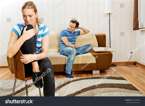Sad Couple Not Talking After Fight Stock Photo 493339345 Shutterstock