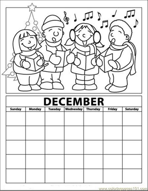 December 03 Coloring Page Free Calendar Coloring Pages