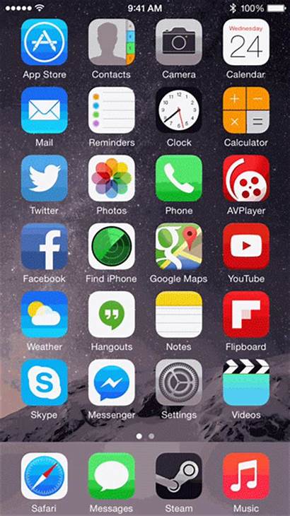 Iphone Interface Devices Sizes Different Homescreen General