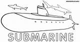 Coloring Submarine Popular sketch template