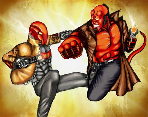 Red Hood Vs Hellboy By Wolverineofcomixvn On Deviantart