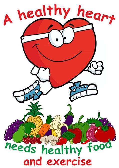 A Healthy Heart Needs Healthy Food Child Friendly Message