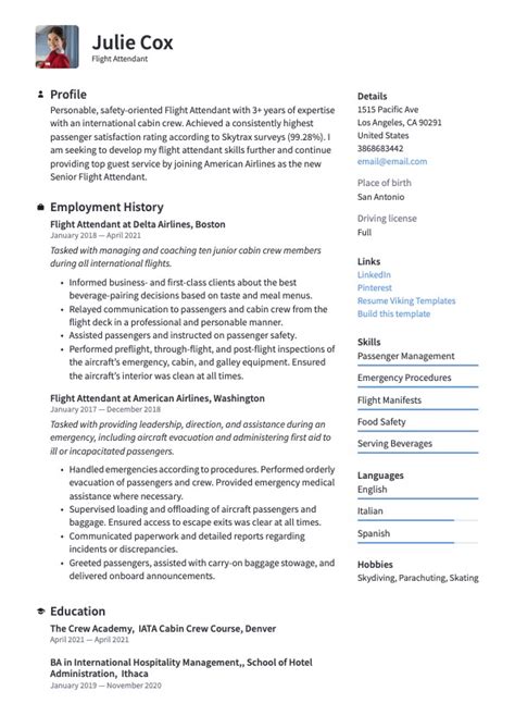 flight attendant resume and guide 22 templates 2023