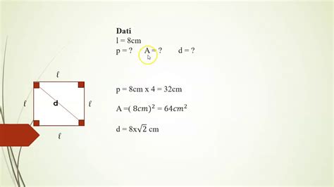 Applicazione Del Teorema Di Pitagora Al Quadrato Youtube