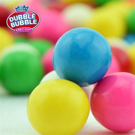 Double Bubble 6 Lb 1 24mm Gumballs Assorted Flavors 6lb 340ct Fresh