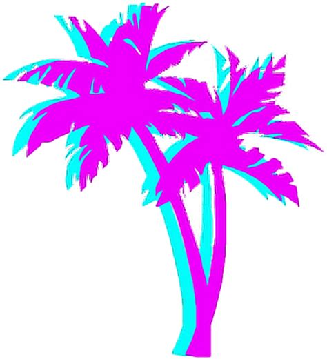 palm tree drawing png - Drawing Aesthetic Palm Tree - Vaporwave Palm png image