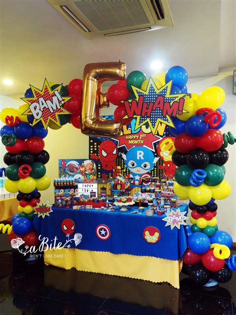 Superheroes Birthday Party Ideas Photo 3 Of 5 Catch My Party