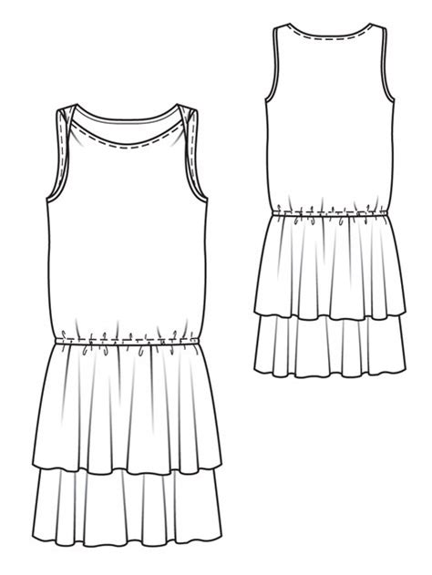Dropped Waist Dress 112012 105 Sewing Patterns