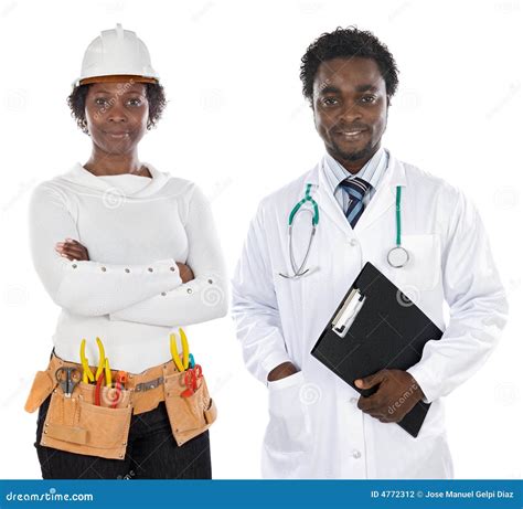 African Americans Doctor And Engineer Stock Photo Image 4772312