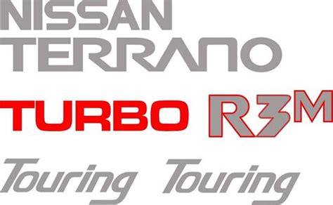 Zen Graphics Nissan Terrano 1 Replacement Rear Decals Stickers