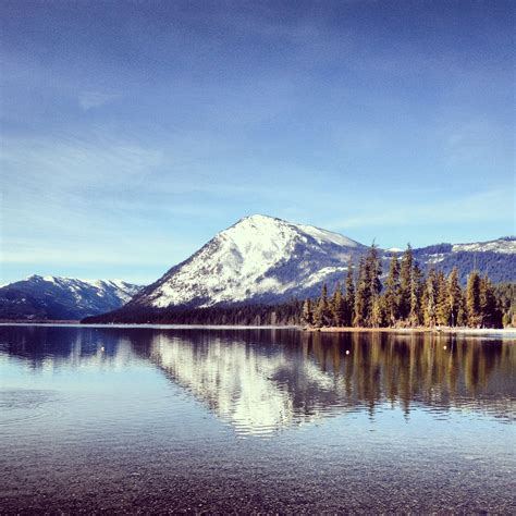 Lake Wenatchee Winter Cool Pictures Travel Lake