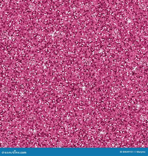 Seamless Magenta Pink Glitter Texture Shimmer Background Stock Vector