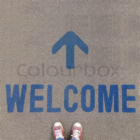 Undertegne, besøg, tæppe | stock foto | Colourbox