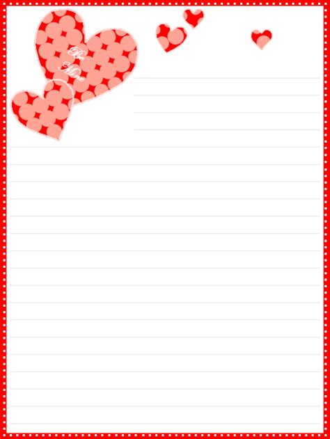 Free Printable Valentines Day Lined Stationery Coisas De Papelaria