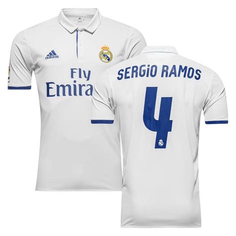 Real Madrid Home Shirt 201617 Sergio Ramos 4