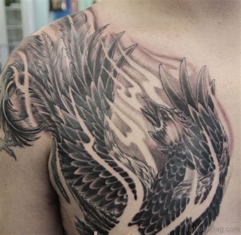 45 Colorful Phoenix Shoulder Tattoos