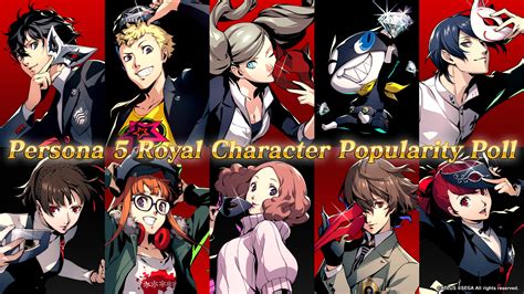 Atlus Sea 🥳persona 5 Royal Character Popularity Poll🥳
