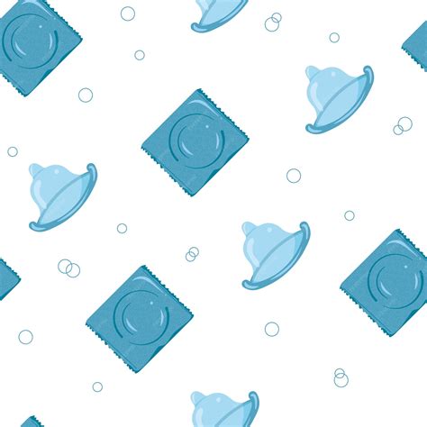 Premium Vector Contraceptive Seamless Pattern With Condoms The Sexual Health Concept Protected