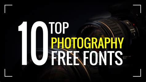 10 Best Photography Fonts Free Download Youtube