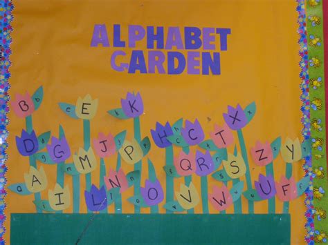 Bulletin Boards Spring Bulletin Boards Alphabet Crafts Preschool Garden