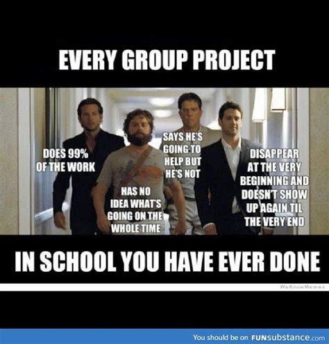 In Every Group Project Funny School Memes Teacher Humor Teaching Humor