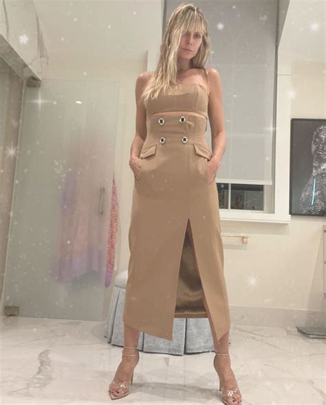 Heidi Klum Showed Off Long Legs In Her Favorite Dresses 12 Photos