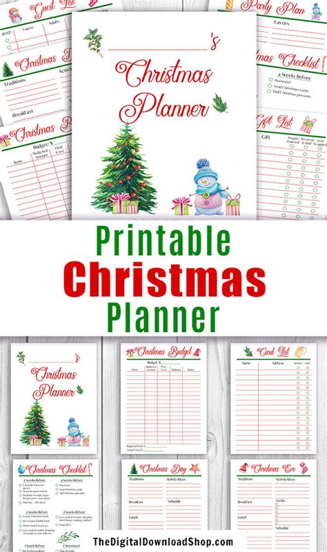 Free Printable Christmas Planner Printable Templates