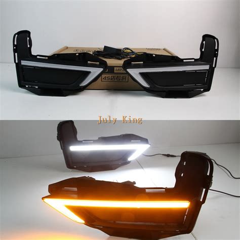 July King Led Light Guide Daytime Running Lights Led Drl With Yellow